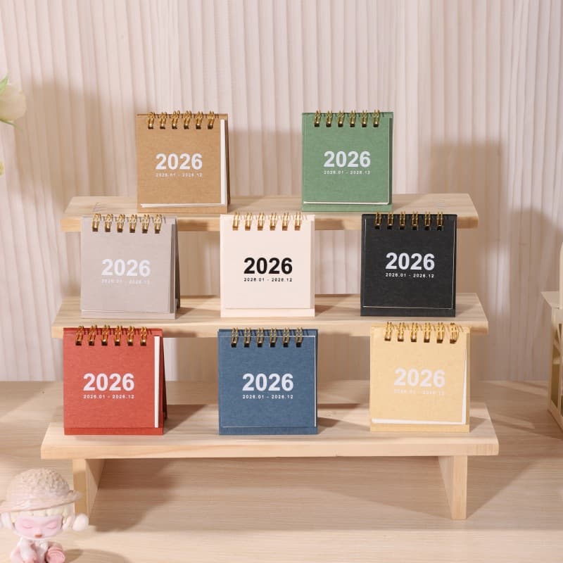 New 2026 Calendar Creative Desktop Calendar Cute Mini Calendar Student Office Monthly Calendar