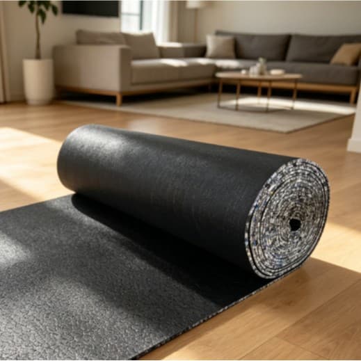 PU Foam Carpet Underlayment, Single-Sided Anti-Slip, Noise-Reducing, Eco-Friendly Material Carpet Roll