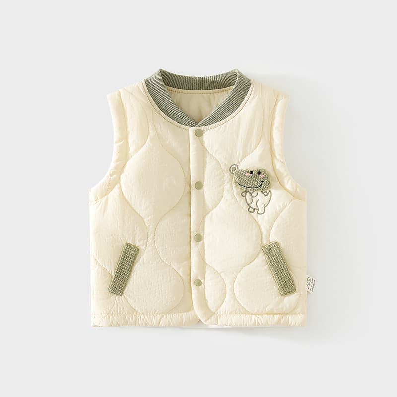 Infant 120g Cotton-Padded Belly Warmer Vest for Autumn and Winter, Baby Children's Waistcoat, Quilted Warm Top