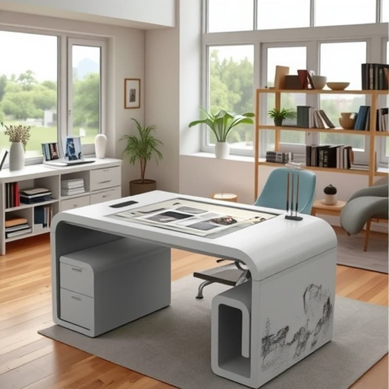 Electronic Calligraphy Desk for Smart Classroom, Copying Table Display, Digital Experience Touch All-in-One Machine for Music, Chess, Calligraphy, and Painting