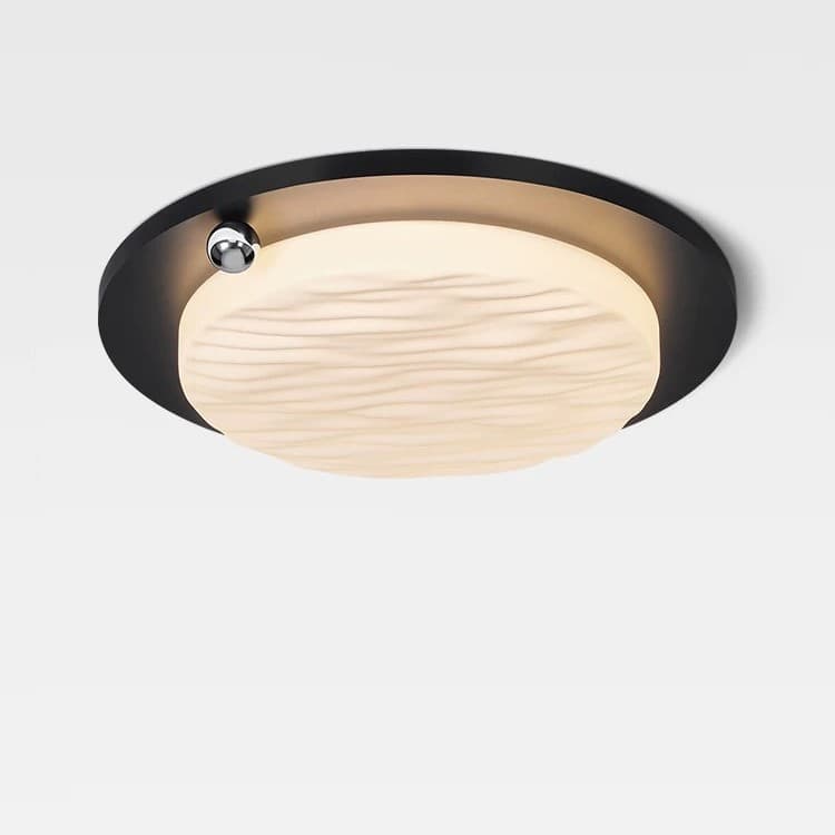 Italian minimalist bedroom ceiling light, full spectrum eye-care wavy pattern, children's room light, master bedroom ceiling lamp