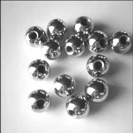 Manufacturer supply stainless steel drilled balls, steel beads with holes, for car phone holders, cup weights, drilled steel balls.