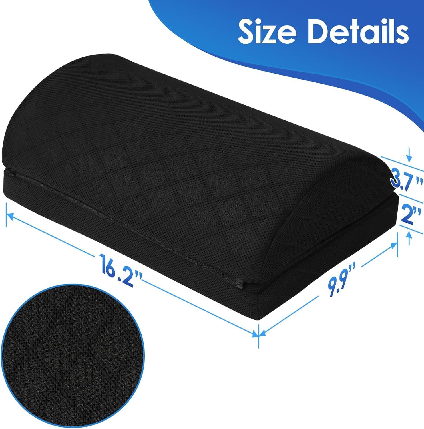 Amazon Foot Rest Pillow Memory Foam Leg Rest Cushion Office Lumbar Support Elevated Foot Stool