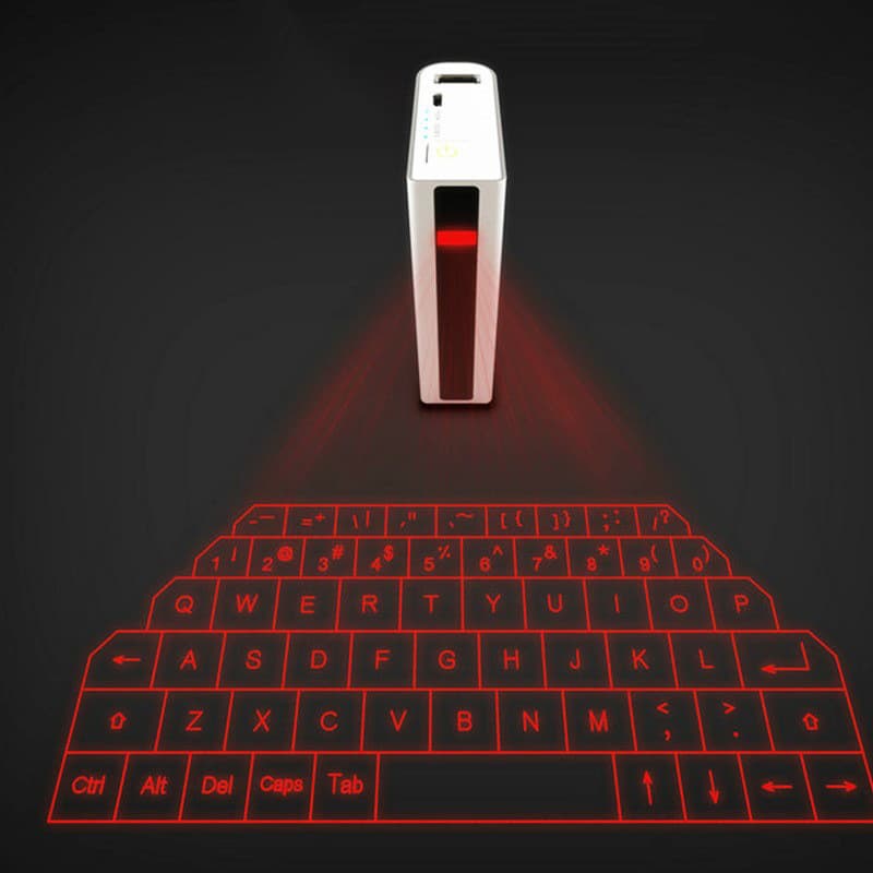 Creative Virtual Projection Keyboard with Power Bank, Bluetooth Laser Keyboard, Wireless Laser Keyboard in Stock