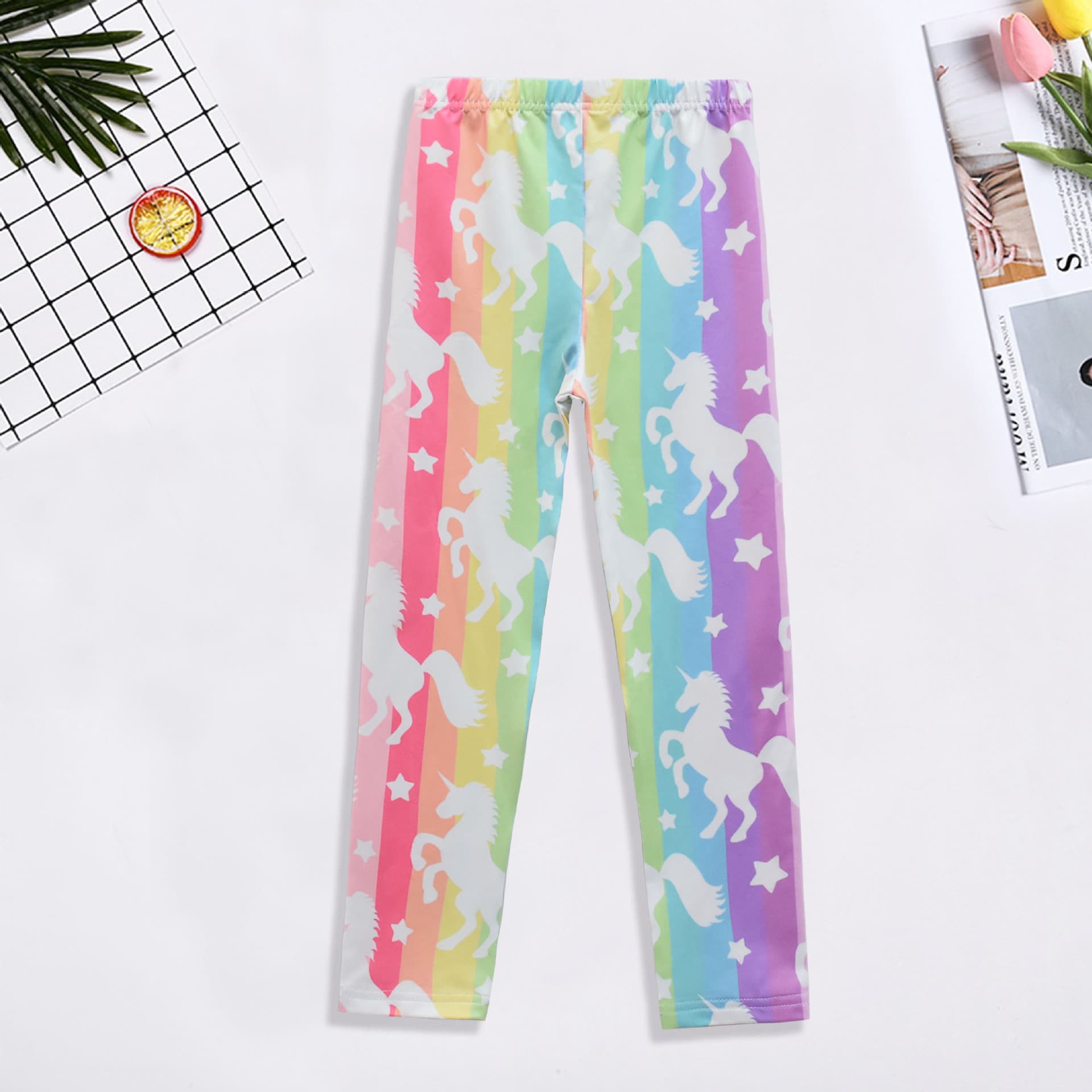 Cross-border supply children's leggings, mosquito-repellent pants, soft milk ice silk pajama pants, over 20 patterns