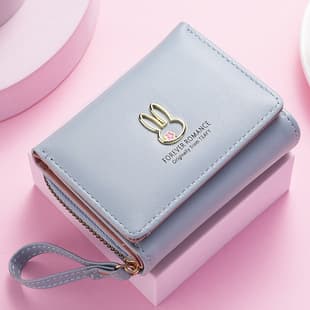 Women's Short Wallet Fashion Simple Korean Style Coin Purse Tri-fold Multi-function Multi-card Slot Small Wallet Wholesale