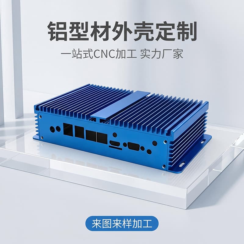 Custom Industrial Computer Aluminum Profile Enclosure Edge Machine Collector CNC Machining Server Aluminum Alloy Case