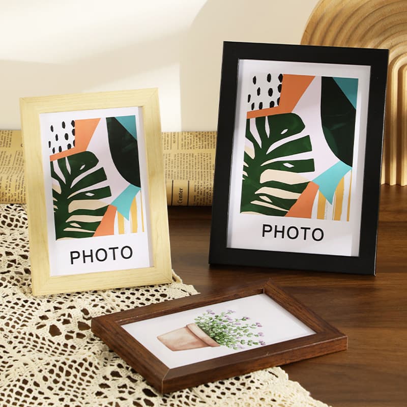Wooden Picture Frame 6 Inch Tabletop 8 Inch 10 Inch Outer Frame A4 Oil Painting Frame Wall Hanging Wholesale Puzzle Frame