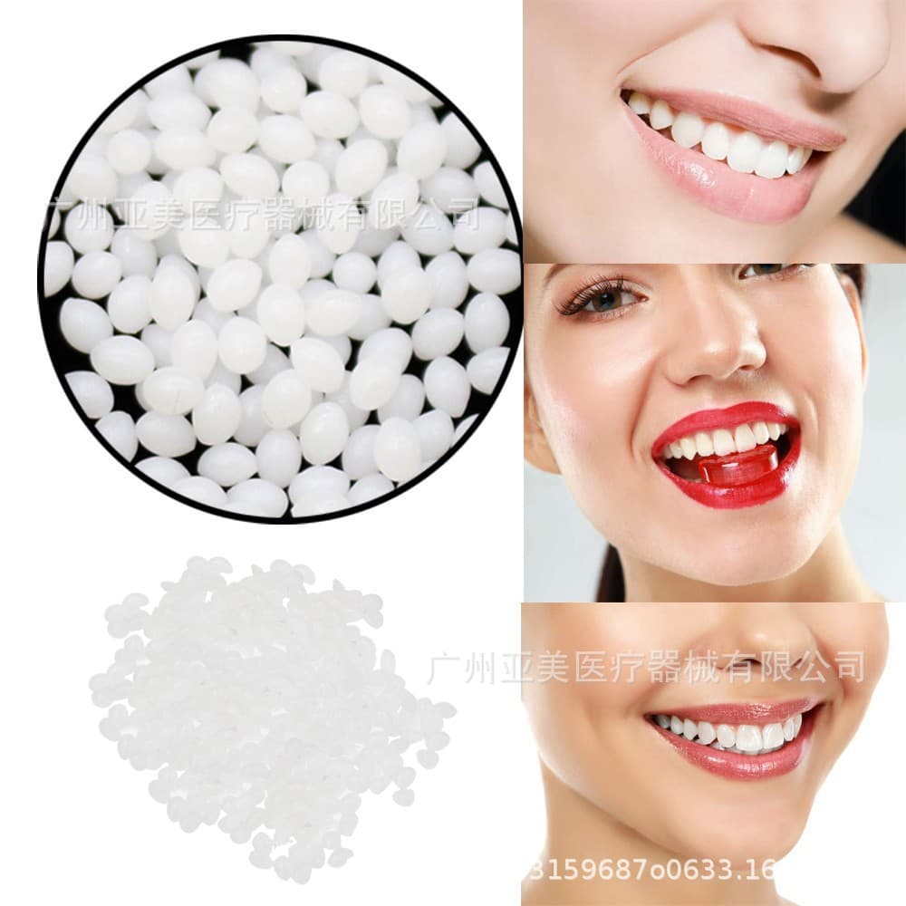 New Cross-Border Moldable False Tooth Dental Wax Temporary Tooth Wax for Broken Teeth, Gaps, Film and TV Makeup Modification, Bagged