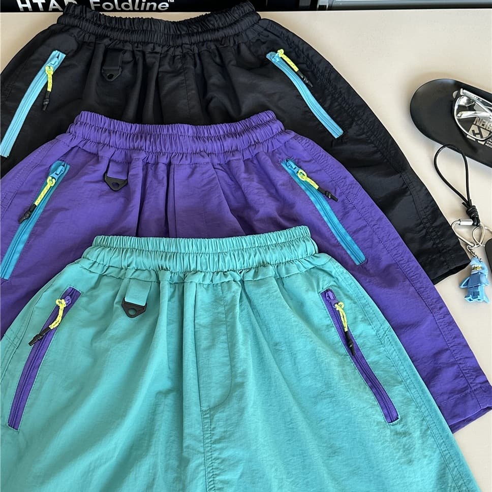 2026 Summer Kids White Shorts Korean Loose Boys Shorts Girls Five-Point Pants Trendy