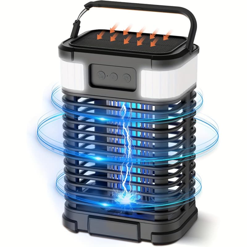 2026 New Cross-border Drop Shipping 1 Solar Mosquito Killer 5-in-1 Portable Electric Heat Mosquito Repellent