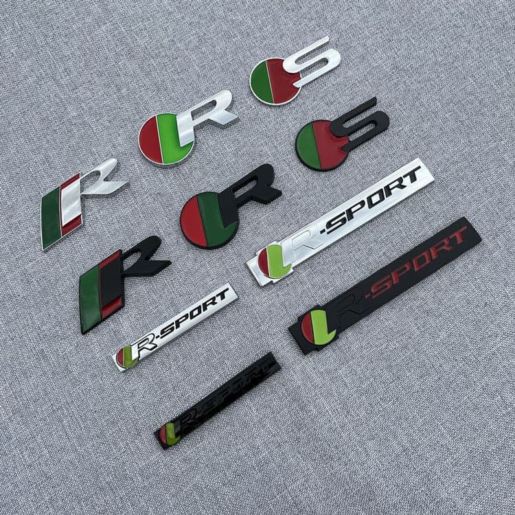 For Jaguar R-SPORT Badge XFL XJL F-TYPE Modified Sport Edition Fender Side Badge Tail Badge Sticker