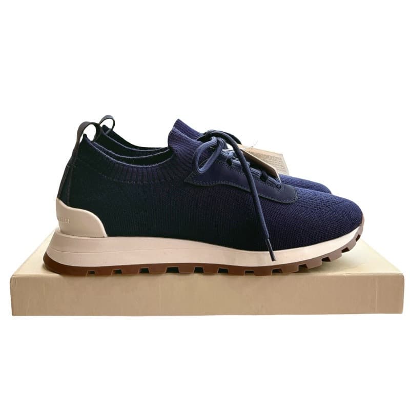 BC Spring-Autumn Breathable Knitted Leather Patch Metal Bead Chain Casual Sports Shoes Dad Shoes Running Shoes Men Factory Direct