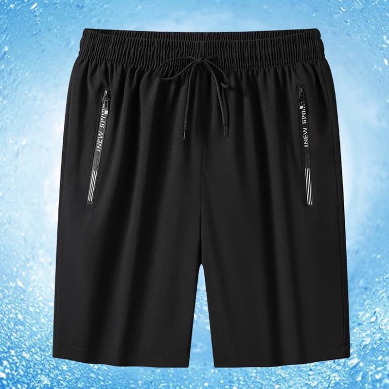 Men's shorts summer new cross-border cool four-way stretch pants casual sports pants ice silk beach pants