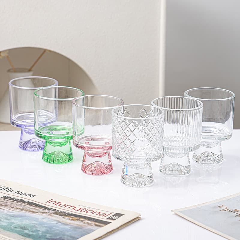 ins high-looking gift water cup household glass cup coffee cup juice dessert cup summer ice cream cup