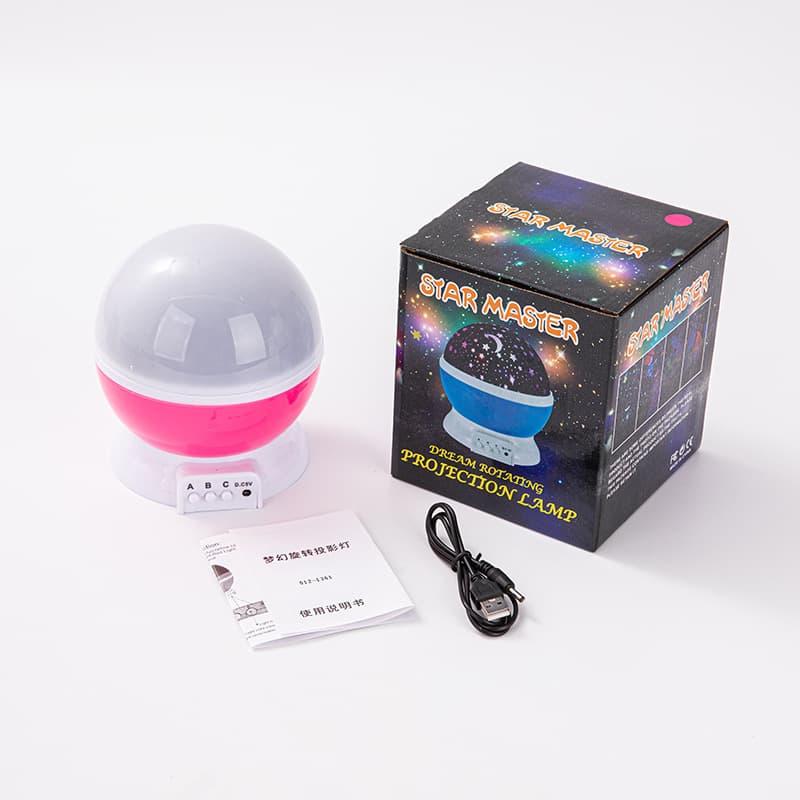 Ambient Light Star Moon Starry Sky Dreamy Rotating Projection Lamp Christmas Gift Night Light Holiday Creative Gift