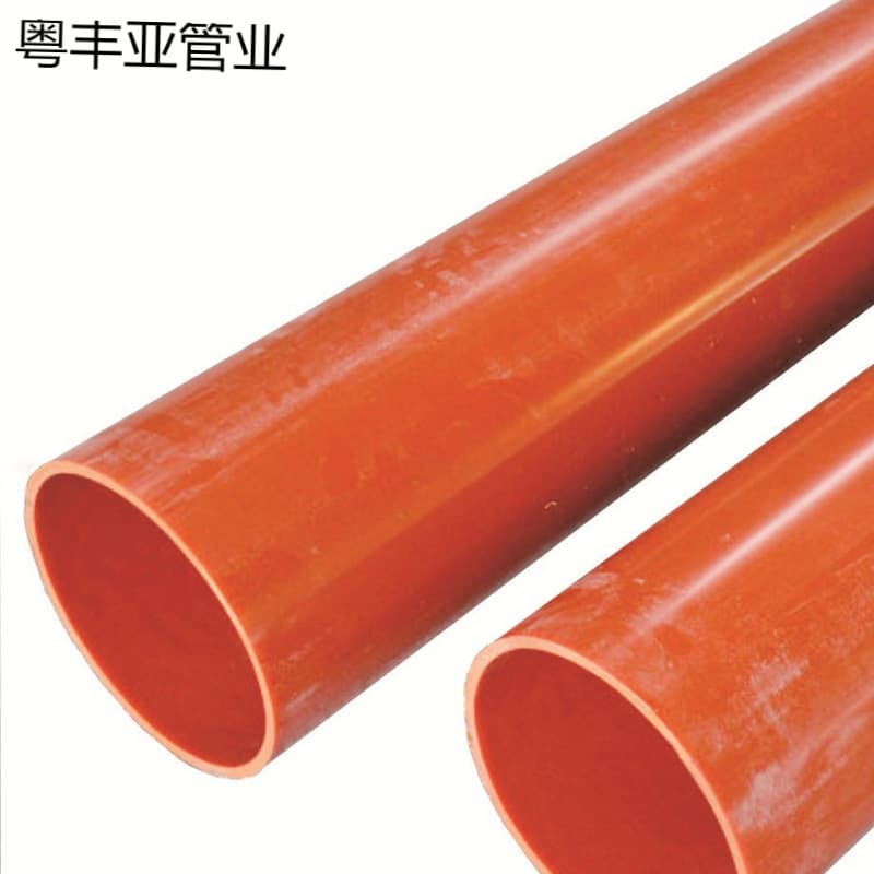 Factory-supplied PVC communication conduit cable, red power conduit, 100 CPE PVC communication conduit, plastic pipe, 160mm flaring project.