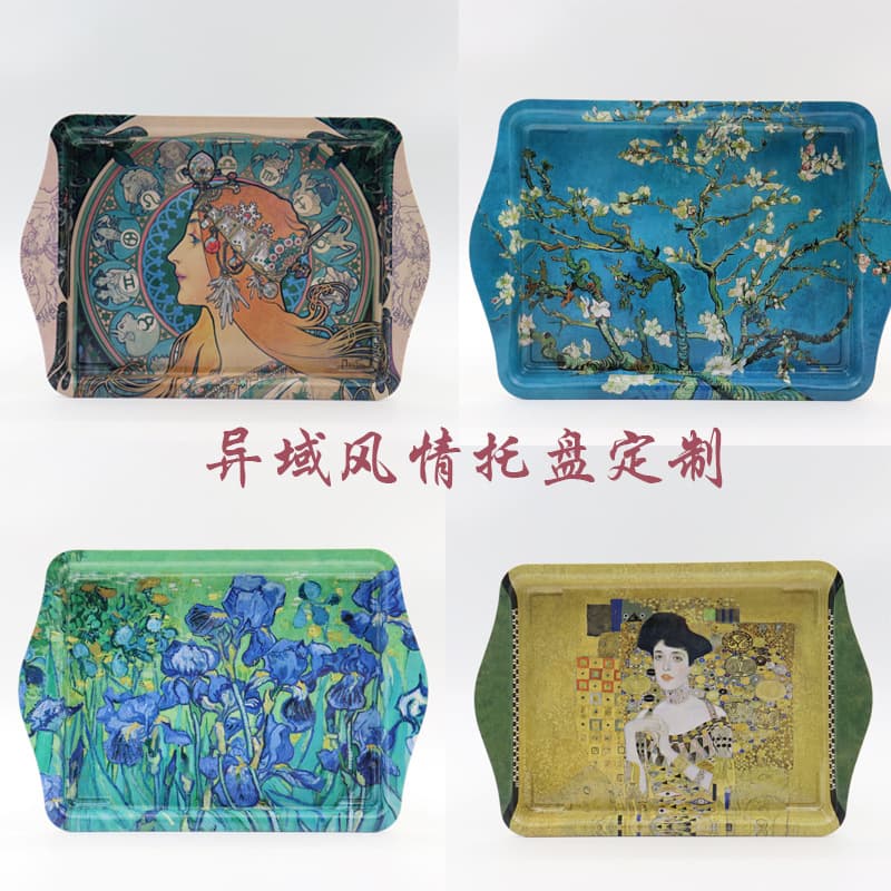 Dongguan manufacturer customizes double-ear rectangular tinplate trays, food-grade iron trays, tin-plated iron metal trays.