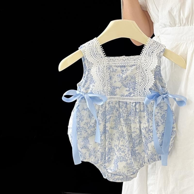 Baby Clothes Summer Thin Style Cute Infant Suspender Floral Romper Baby Onesie Summer