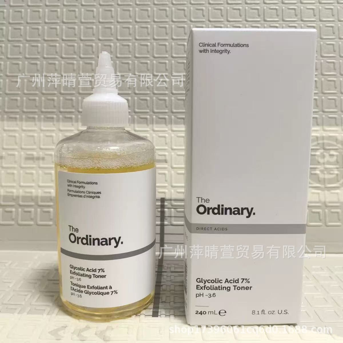 In Stock Glycolic Acid Toner 7% Glycolic Acid Exfoliating Toner for Closed Comedones 240ml