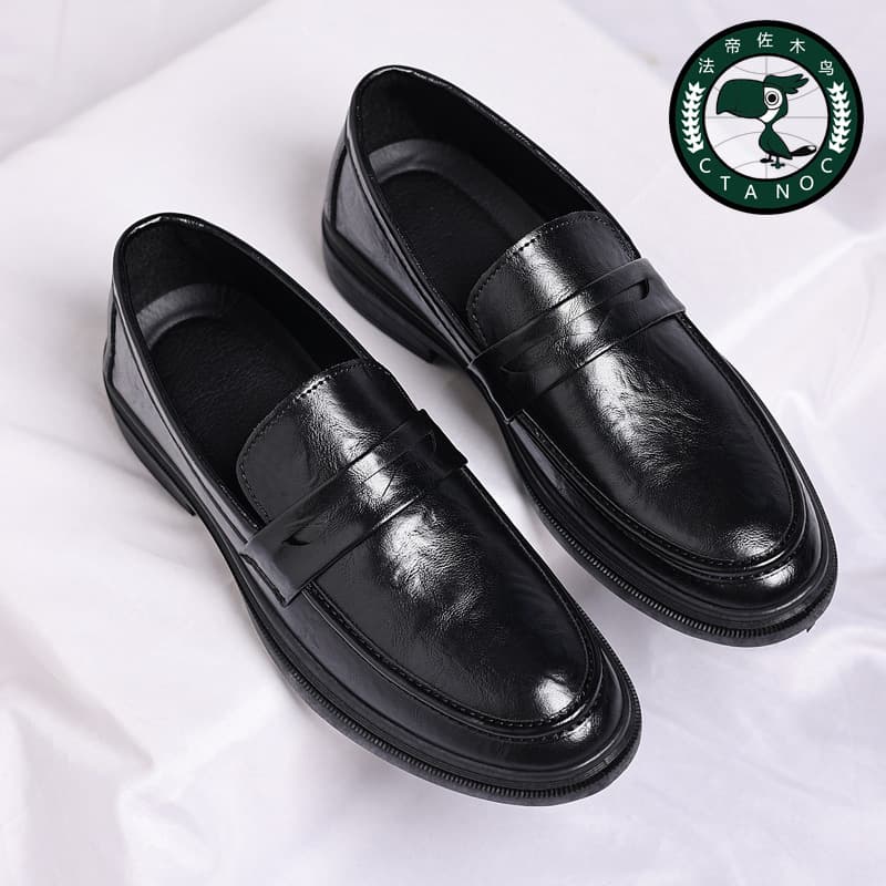 New Genuine Leather Cowhide Lace-Up Men's Dress Shoes, Soft Casual Men's Fashion Leather Shoes