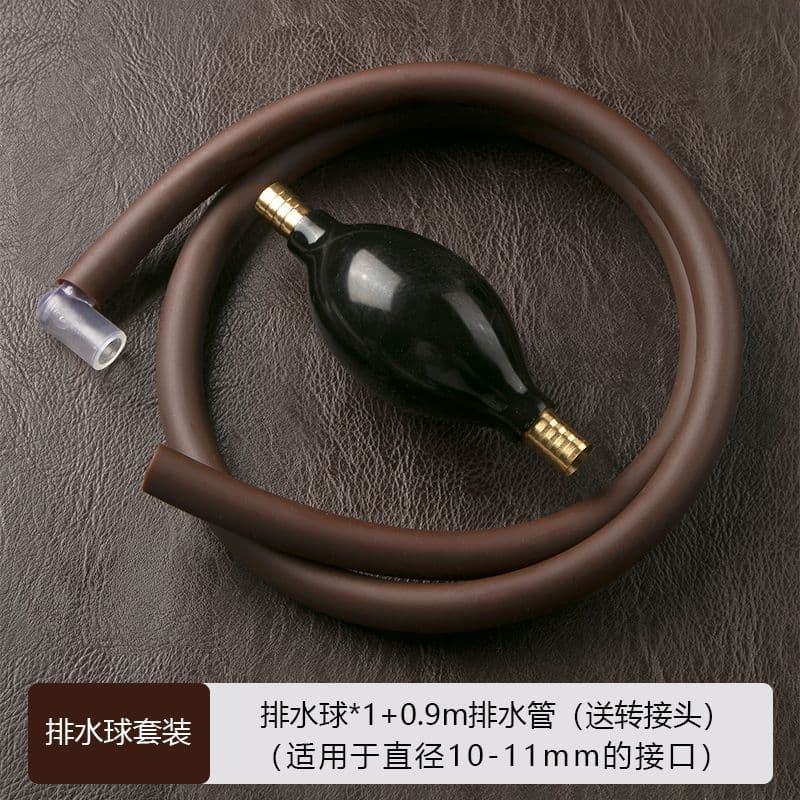 Tea tray drain pipe, single-pipe bakelite large-diameter antifreeze silicone drain pipe, tea set accessories, tea table water outlet pipe, anti-mildew.