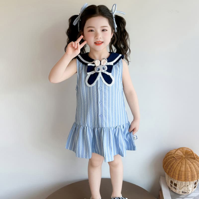 Girl's Beautiful Summer Dress New Style Children's Elegant Cute Princess Dress Baby Sweet Thin Style
