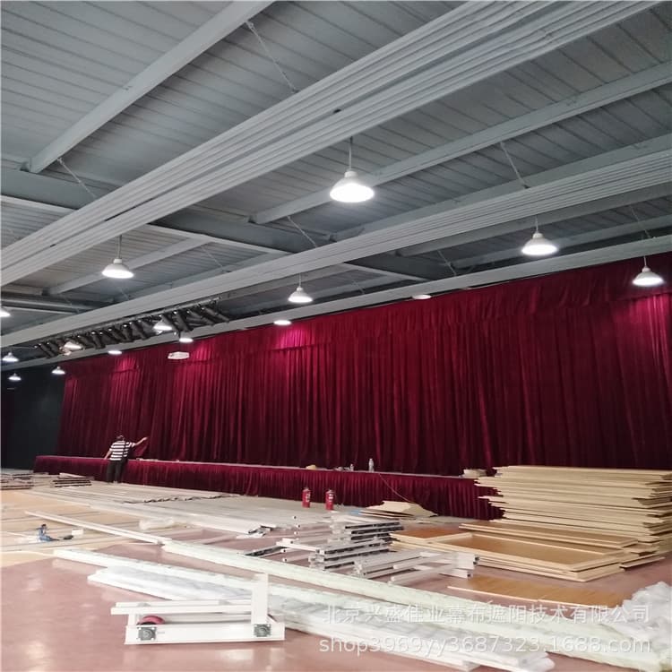 Shijiazhuang Theater Performance Lifting Curtain, Flame-retardant and Fire-resistant Curtain, Conference Background Curtain, School Auditorium Curtain
