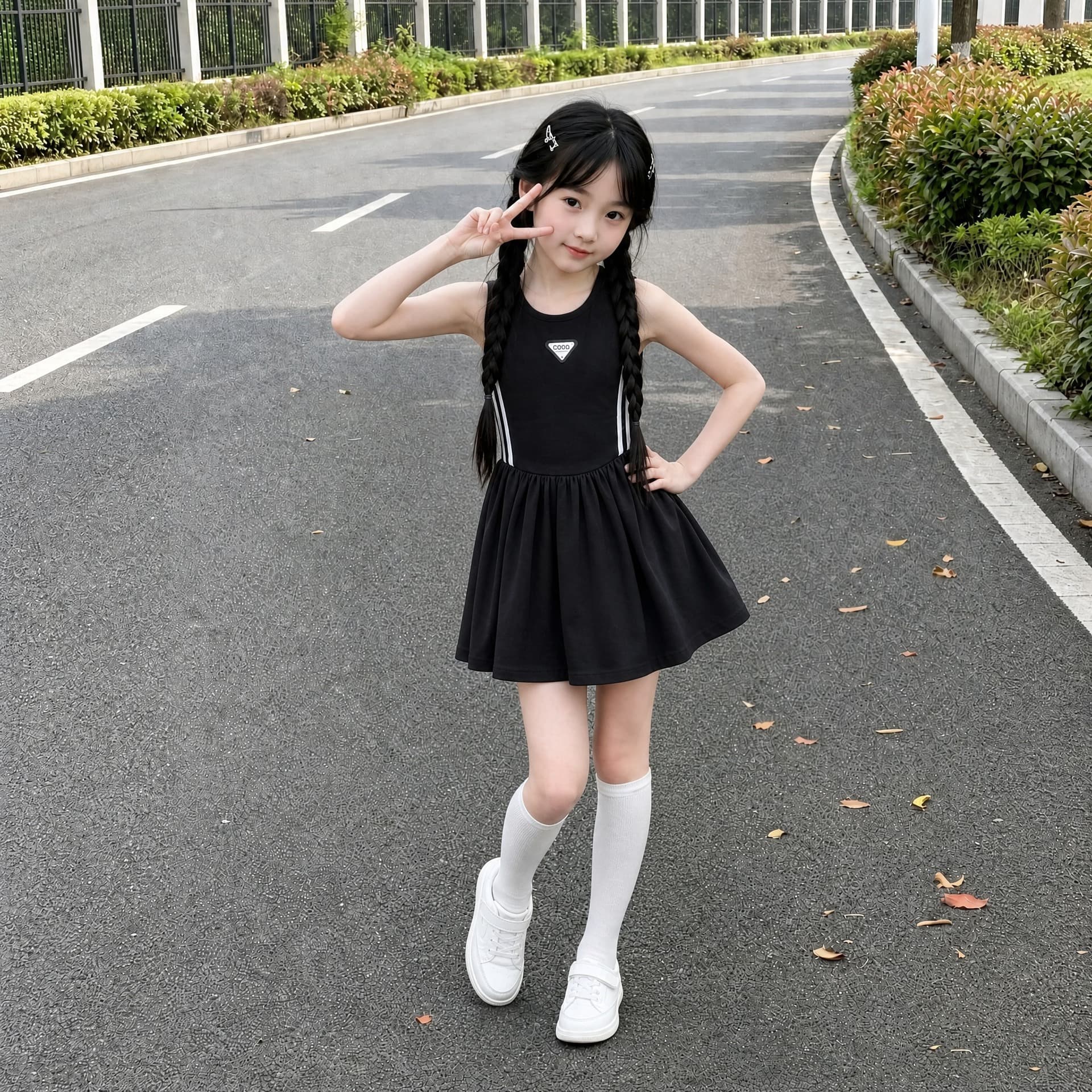Girls' Super Good-looking Dress Sporty Sleeveless Puff Skirt Summer 2026 New Summer Beautiful Children's Skirt