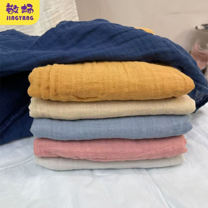 Amazon pure cotton double-layer spring and autumn newborn swaddle printed baby A-type air-conditioned blanket