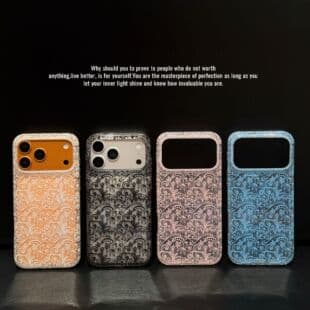 New Premium Lace Glitter Case for iPhone 17 Pro Max, iPhone 16 Full Coverage Protective Cover Cross-Border