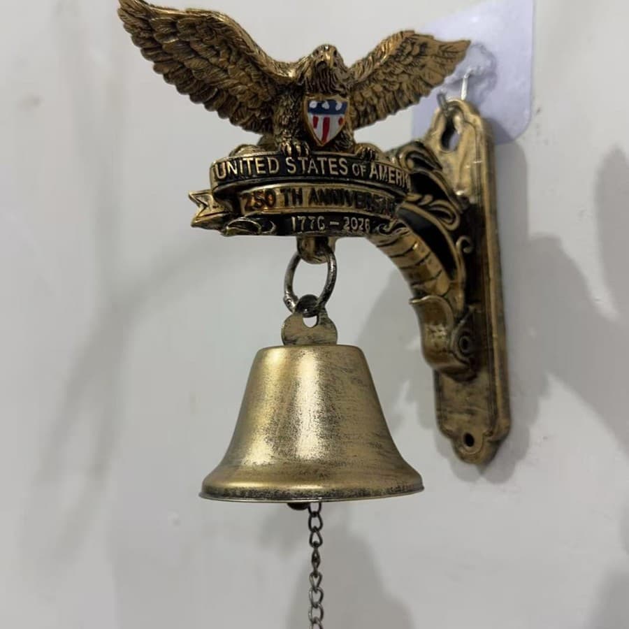 Cross-border New 3D Resin Sculpted Iron Doorbell Eagle Doorbell Iron Lady Team Doorbell