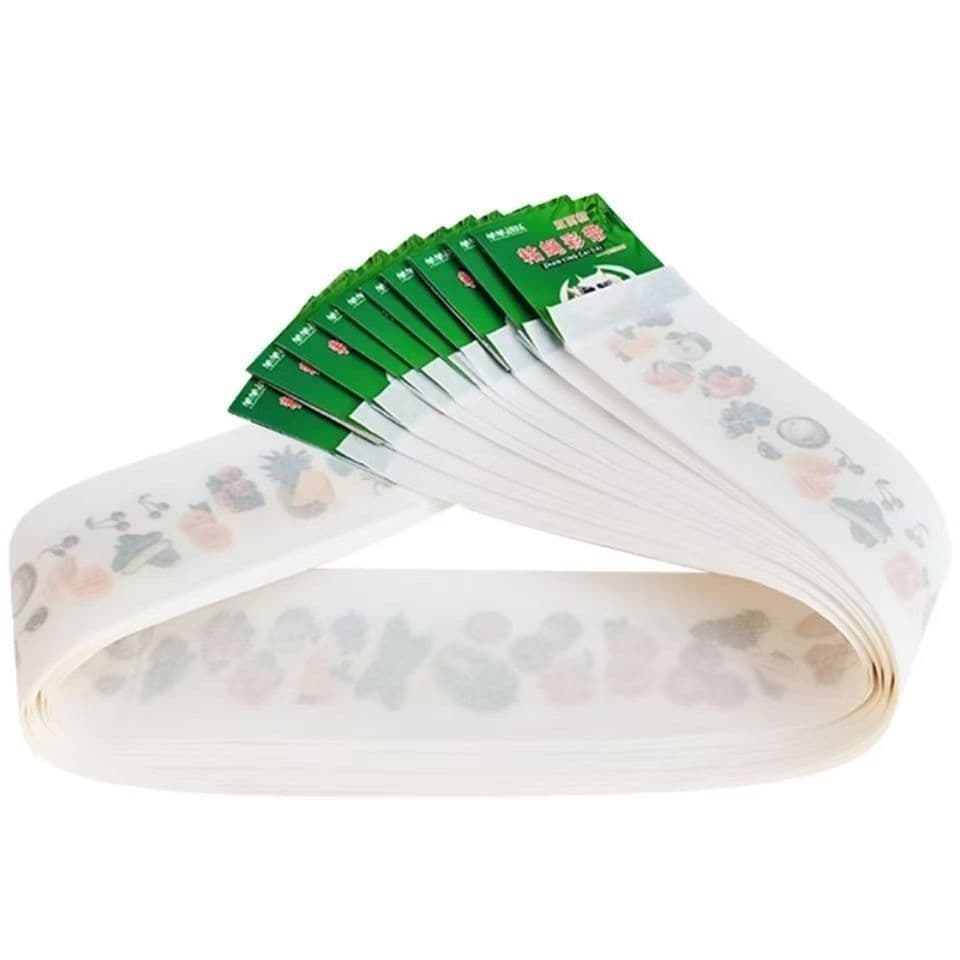 Flash sale direct supply: Green bamboo sticky fly paper strips, strong household hanging fly tape