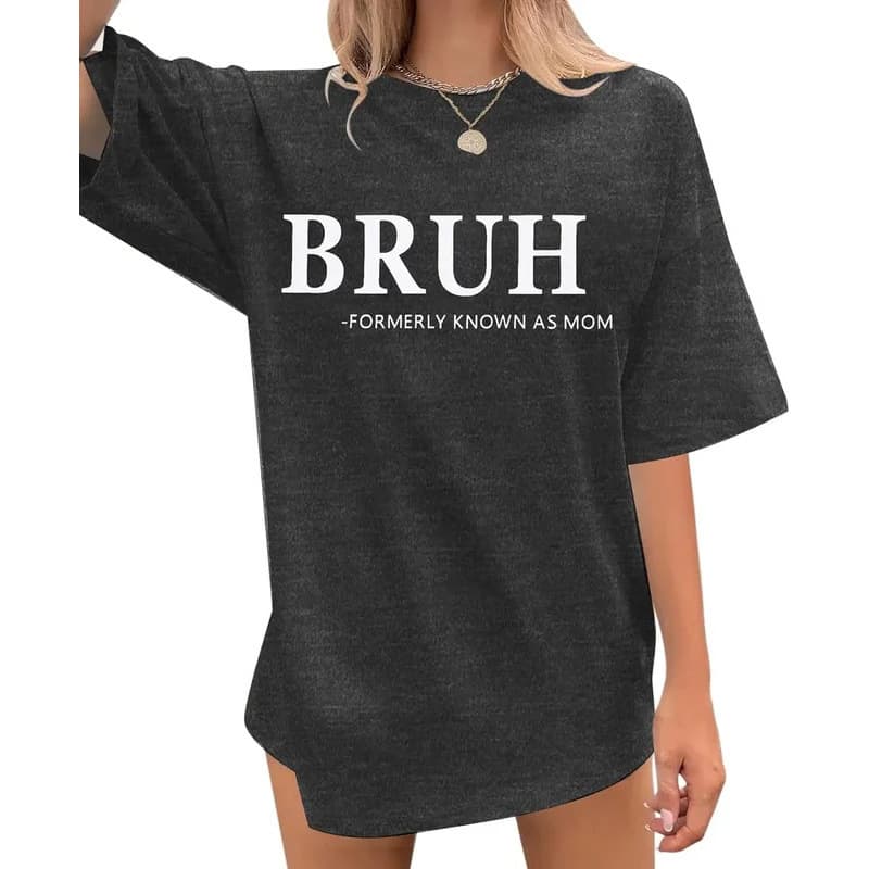 [Cross-border EU Size] Oversized Tshirts for Women Mama Shirt