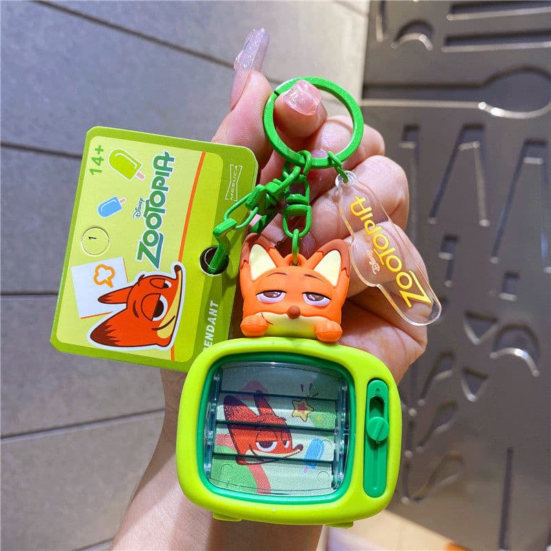 Zootopia Judy Nick TV pendant genuine Disney keychain cartoon doll pendant gift