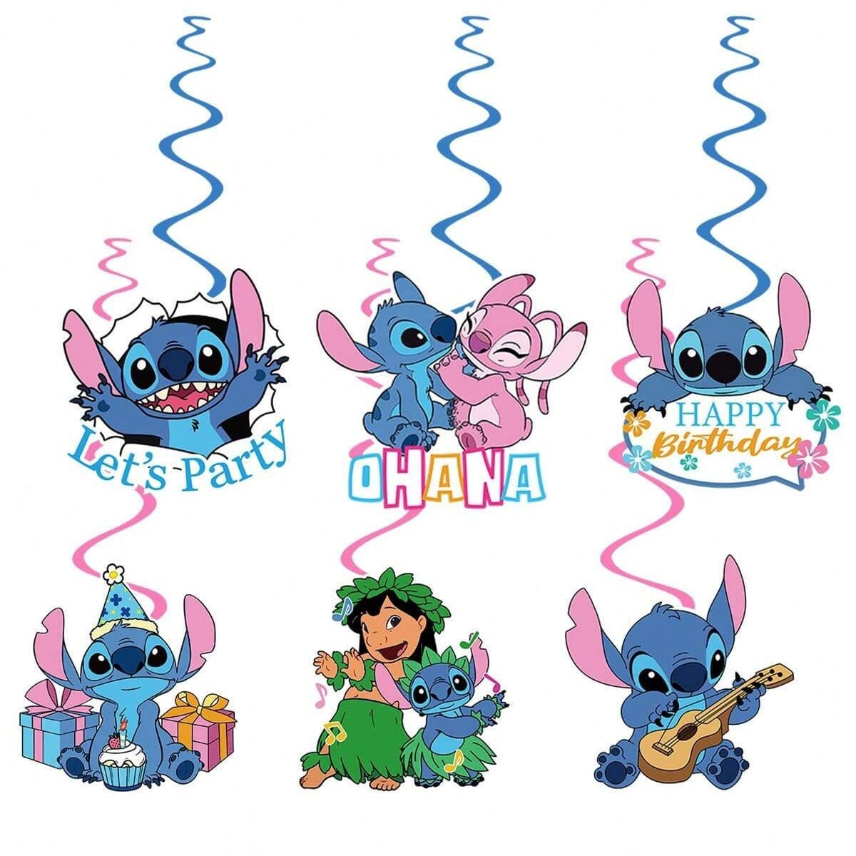 New Stitch Party Decoration Supplies Stitch Spiral Hanging Decor Birthday Party