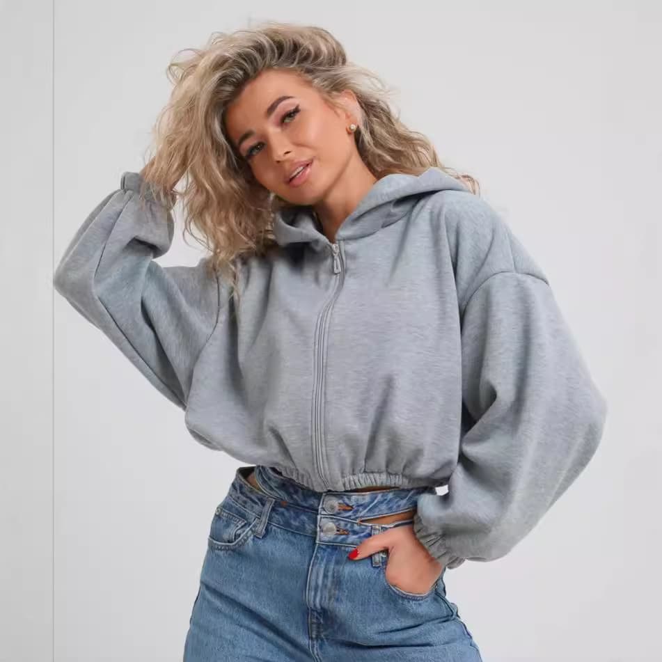 2024 Amazon European and American Women's Spring and Autumn New Casual Hooded Long Sleeve Sweatshirt