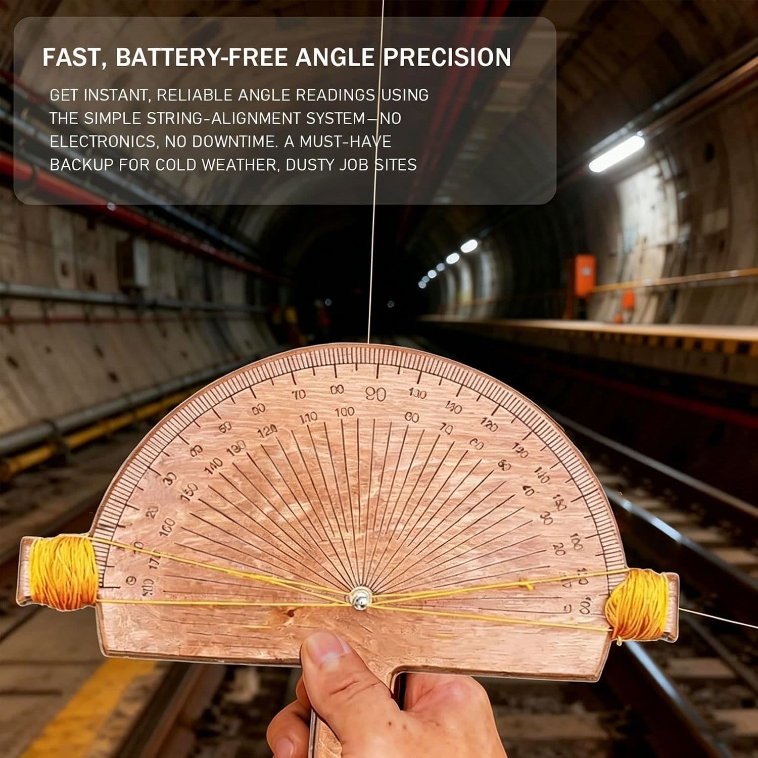 Cross-border popular Precision Angle Finder hand-made birch angle detector wooden angle tool in stock