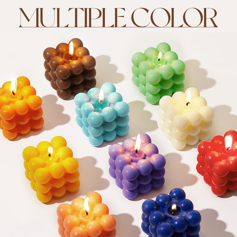 SADOER Rubik's Cube Scented Candle for Celebrations, Festivals, Parties, and Colorful Birthdays - Cross-Border Export