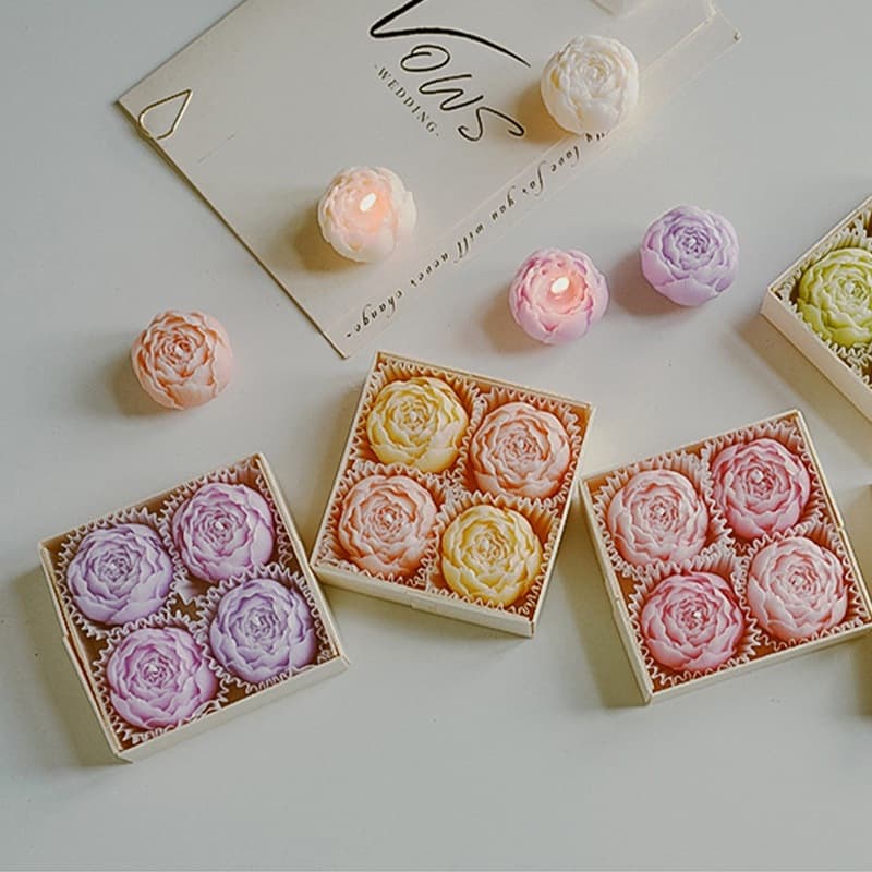 Valentine's Day Gift Creative Birthday Souvenir Practical Small Gift Scented Handmade Rose Aromatherapy Candle