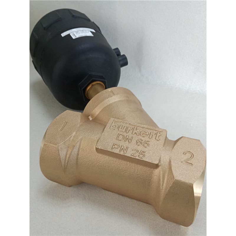 Burkert 2000 pneumatic angle seat valve G2 1/2*2/2 normally closed, DN65, PTFE, Burkert 00001368