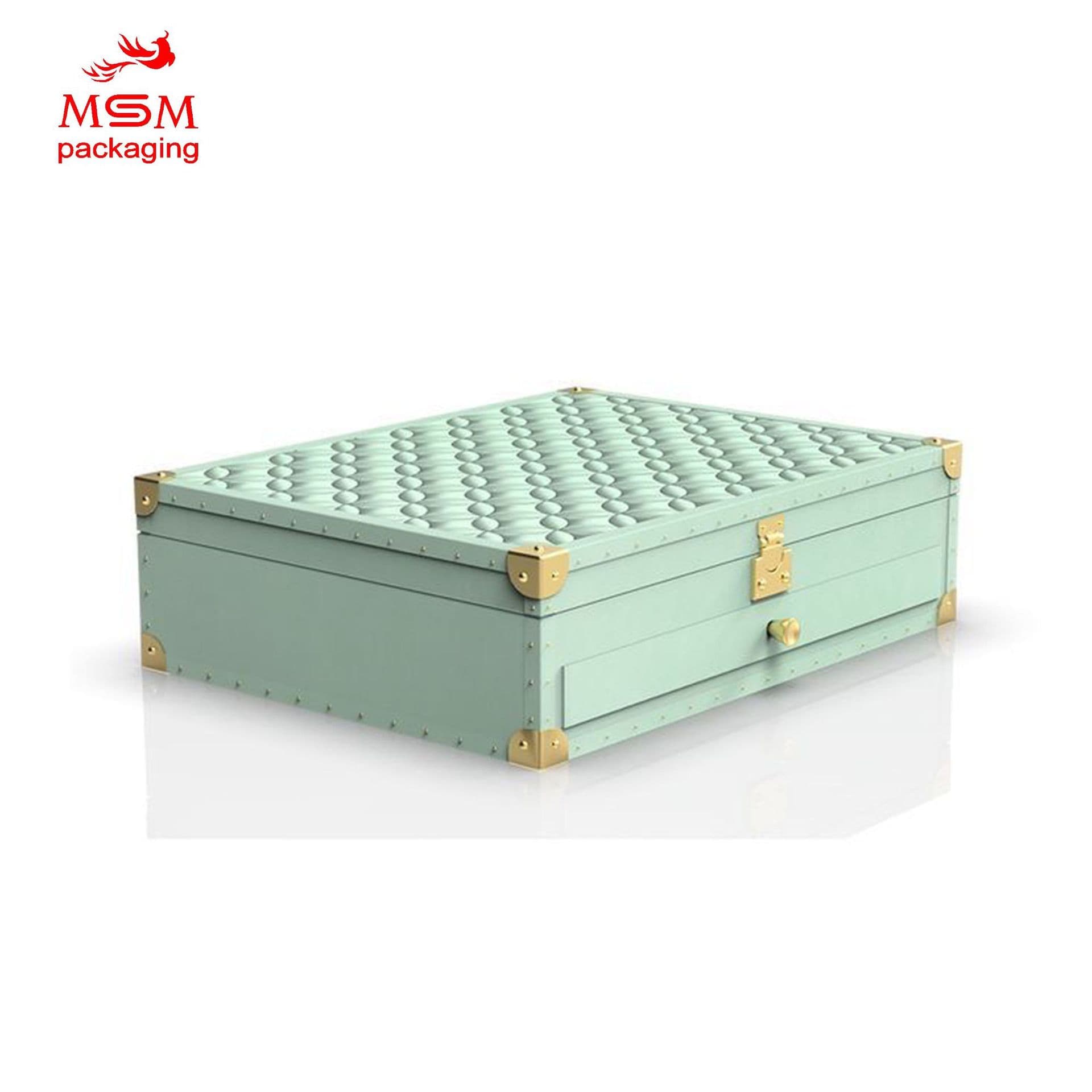 High-End Cosmetic Gift Box Packaging, Customized Leather Perfume Box