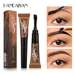 Cross-Border Eyebrow Gel Stock Peel-Off Waterproof HANDAIYAN Five-Color Eyebrow Gel Long-Lasting Dye Peel-Off Eyebrow Gel