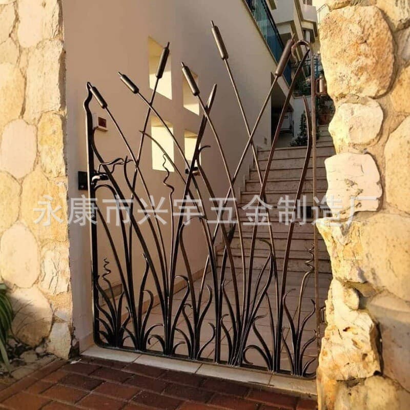 Direct from Manufacturer - Ornamental Iron Gates, Retro Artistic Doors, Forged Leaf and Scroll Work Garden Archways