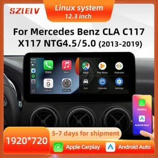 Car Center Console Screen DVD Android Navigation All-in-One for Mercedes-Benz CLA Class C117 X117 Qualcomm Radio