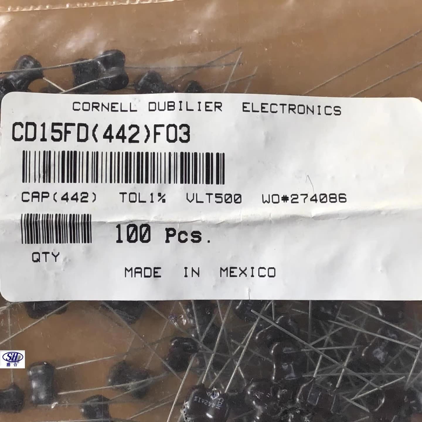 500V 442P mica capacitor, a 500V replacement for 470P original American CDM silver mica capacitors, 6mm lead spacing.
