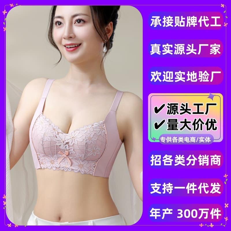 Cross-border Southeast Asia Foreign Trade Wholesale Vietnam Laos Wireless Underwear Women Adjustable Bra Lace Bra 628