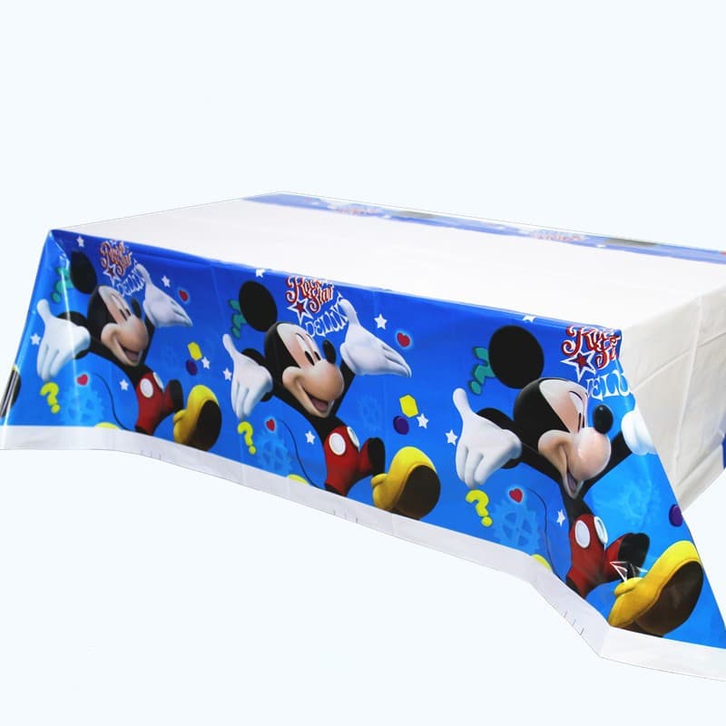 Party Tablecloth Cartoon Birthday Party Disposable PE Rectangle Picnic Birthday Plastic Tablecloth Decoration 100 Styles
