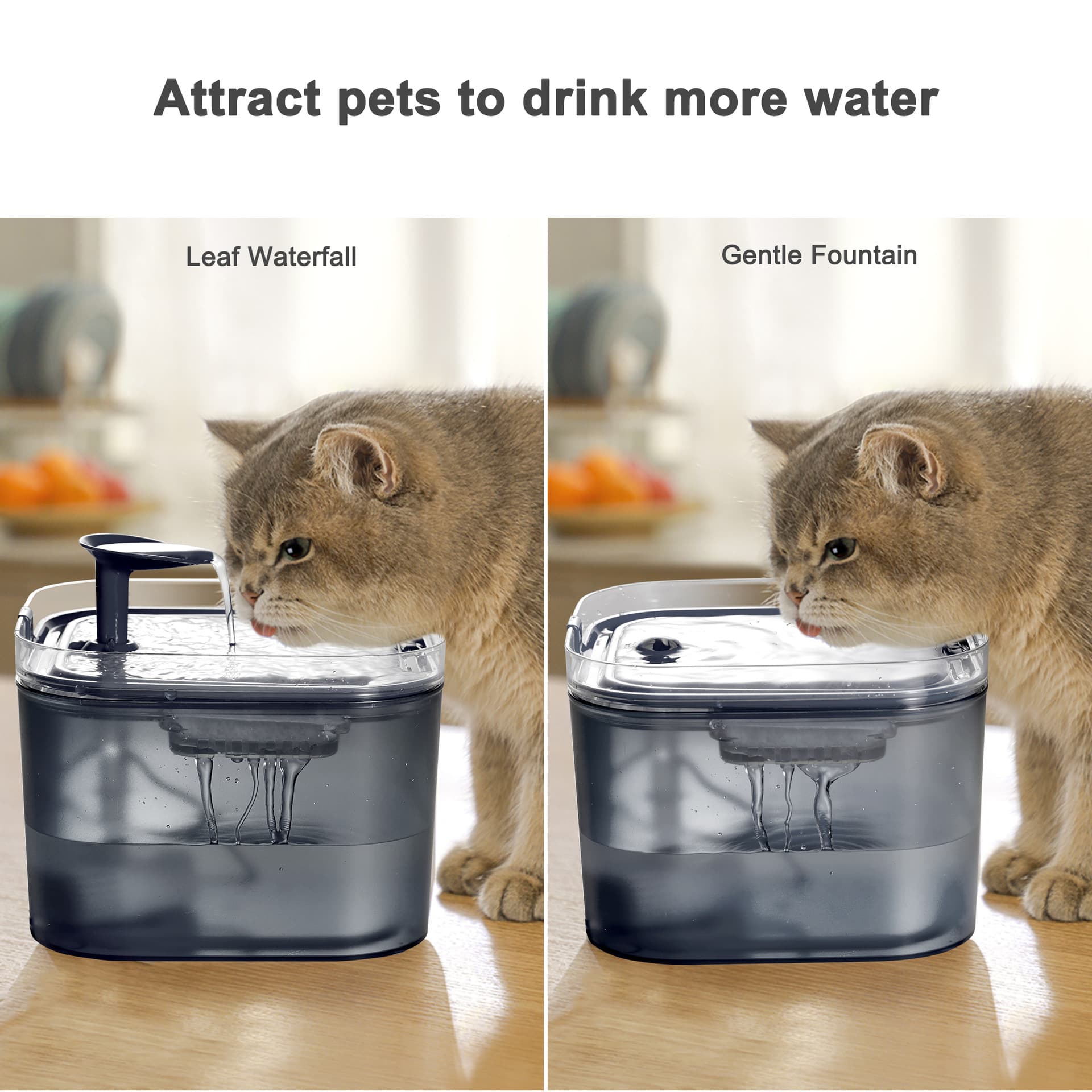 Smart Cat Water Dispenser Pet Supplies Silent Automatic Spring Circulating Flowing Water Feeder Amazon Cross-Border