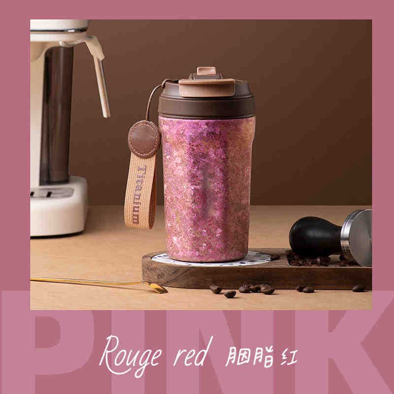 Pure Titanium Insulated Coffee Cup Travel Mug High-End Titanium Straw Cup Premium Gift Box Portable Cup for Business Men and Women